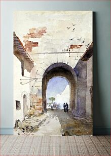 Πίνακας, Porta San Paulo, Rome by Cass Gilbert