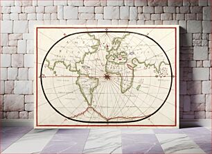 Πίνακας, Portolan atlas of the Mediterranean Sea, western Europe, and the northwest coast of Africa: World map drawn on an oval projection (ca. 1590) by Joan Oliva