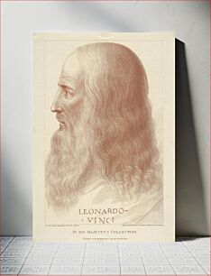 Πίνακας, Portrait in Profile of Leonardo da Vinci by Francesco Bartolozzi