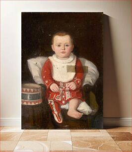 Πίνακας, Portrait of a child with a drum, Július Štětka