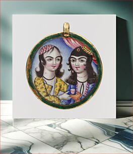 Πίνακας, Portrait of a Couple in a Round Pendant