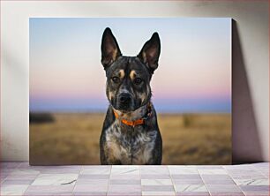 Πίνακας, Portrait of a Dog at Sunrise Πορτρέτο ενός σκύλου στην ανατολή του ηλίου