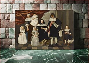 Πίνακας, Portrait of a family, 1614 - 1669, Nicolaes Van Helt Stockade