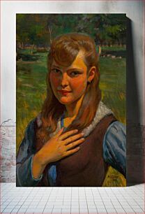 Πίνακας, Portrait of a girl, Emil Alexay Olexák