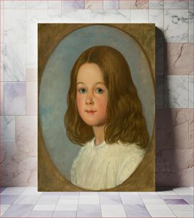 Πίνακας, Portrait of a girl with long hair