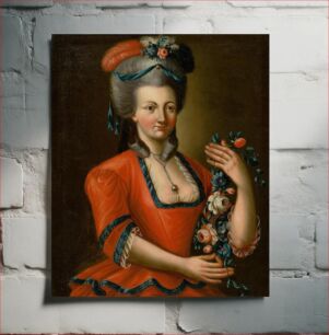 Πίνακας, Portrait of a lady with roses