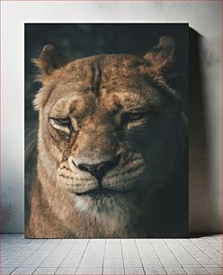 Πίνακας, Portrait of a Lioness Πορτρέτο μιας λέαινας