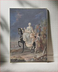 Πίνακας, Portrait of a Russian Empress on horseback by Anonymous, French, 18th century