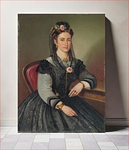 Πίνακας, Portrait of a seated lady (mrs. ilona kubínyiová-zmeškalová), Peter Michal Bohuň