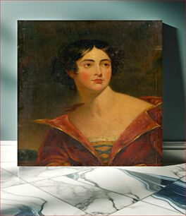 Πίνακας, Portrait of a woman in red dress