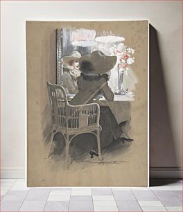 Πίνακας, Portrait of a Woman Seated at a Table by Will Houghton