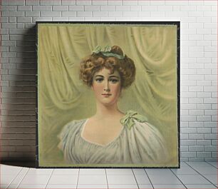 Πίνακας, [Portrait of a woman with ribbons in hair]