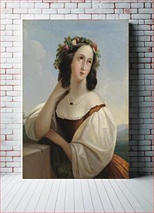 Πίνακας, Portrait of a young woman, Berndt Abraham Godenhjelm