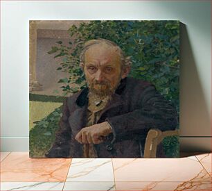 Πίνακας, Portrait of an old man by Milan Thomka Mitrovský