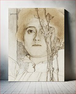 Πίνακας, Portrait of an unknown woman (1868–1928) by Jan Toorop