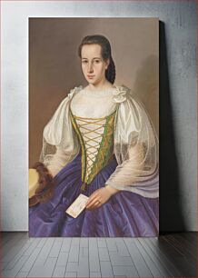 Πίνακας, Portrait of anna šefránková, Peter Michal Bohuň