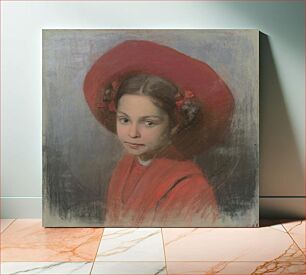 Πίνακας, Portrait of artist's daughter georgina by Lajos Csord?k