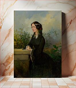 Πίνακας, Portrait of baroness hedviga ledererová, née mednyánszka by Ledererová