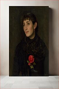 Πίνακας, Portrait of his wife, Dominik Skutecky