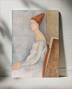 Πίνακας, Portrait of Jeanne Hébuterne (Portrait de Jeanne Hébuterne) by Amedeo Modigliani