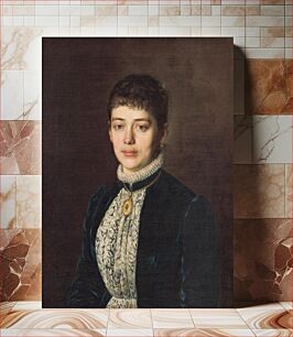 Πίνακας, Portrait of mrs., Kornel Bohuň
