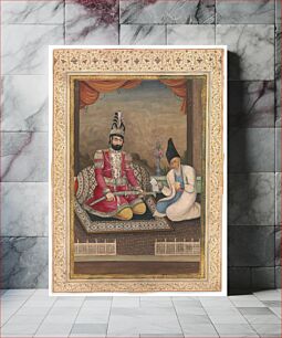 Πίνακας, Portrait of Muhammad Shah Qajar and his Vizier Haj Mirza Aghasi, second quarter 19th century