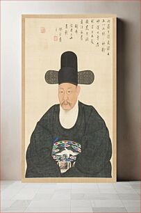 Πίνακας, Portrait of Scholar-official Ahn in his Fifties Year by Yi Chaegwan