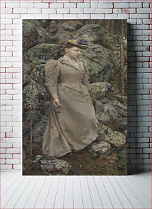 Πίνακας, Portrait of the artist's wife, 1893, by Akseli Gallen-Kallela