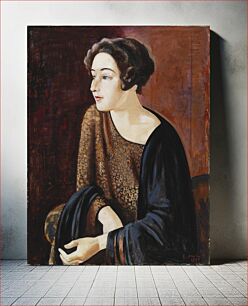Πίνακας, Portrait of the poet elina vaara, 1929, Yrjö Ollila