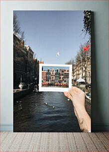 Πίνακας, Postcard of Amsterdam Canal Houses Καρτ ποστάλ του Amsterdam Canal Houses