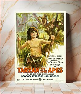 Πίνακας, Poster for 1918 film version of Tarzan of the Apes