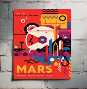 Πίνακας, Poster for a fictional space journey to planet Mars