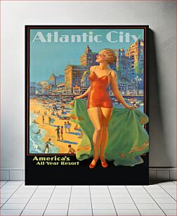 Πίνακας, Poster for Pennsylvania Railroad. Atlantic City (1936) chromolithograph by Edward Mason Eggleston