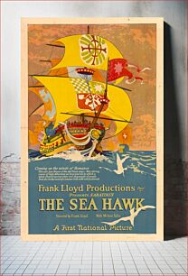 Πίνακας, Poster for the American adventure film The Sea Hawk (1924)