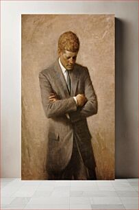 Πίνακας, Posthumous official presidential portrait of U.S. President John F. Kennedy