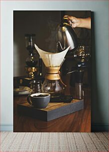 Πίνακας, Pour Over Coffee Preparation Περιχύνουμε Προετοιμασία καφέ