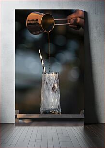 Πίνακας, Pouring Coffee into Iced Beverage Ρίχνοντας καφέ σε παγωμένο ρόφημα