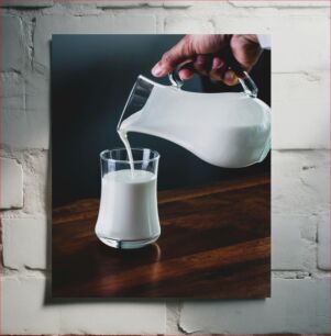 Πίνακας, Pouring Milk into a Glass Ρίχνοντας γάλα σε ένα ποτήρι