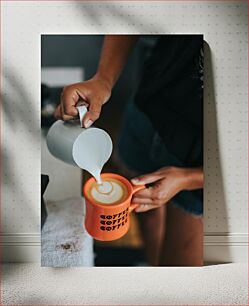 Πίνακας, Pouring Milk into Coffee Ρίχνοντας γάλα στον καφέ