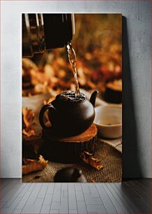 Πίνακας, Pouring Tea in Autumn Ρίχνοντας τσάι το φθινόπωρο