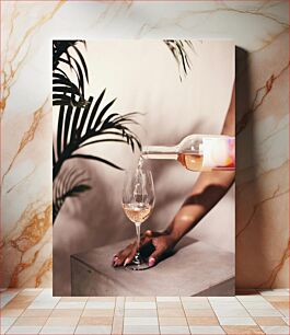 Πίνακας, Pouring Wine with Elegance Περιχύνοντας κρασί με κομψότητα