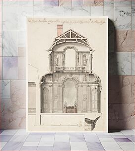 Πίνακας, Preliminary Design for the Salon d'Angle at the Palais Royal, Paris, France, Gillesmarie Oppenord