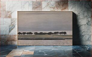 Πίνακας, Preliminary study for "Solar Rain. Gentofte Lake" by Vilhelm Hammershøi