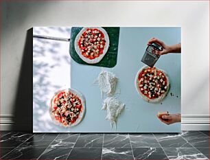 Πίνακας, Preparations for Homemade Pizza Προετοιμασίες για σπιτική πίτσα