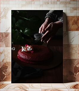 Πίνακας, Preparing a Red Velvet Cake Ετοιμάζοντας ένα Red Velvet Cake