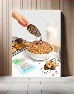 Πίνακας, Preparing Chocolate Chip Cookies Προετοιμασία μπισκότων σοκολάτας