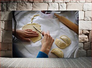 Πίνακας, Preparing Dough for Dumplings Προετοιμασία ζύμης για ζυμαρικά