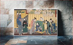 Πίνακας, Present-day Genji Visiting the Rokujō Mansion by Utagawa Kunisada