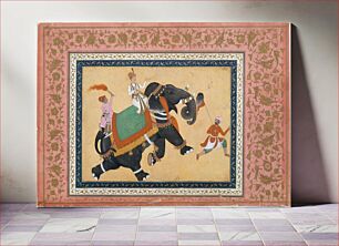 Πίνακας, Prince Riding an Elephant by Khem Karan
