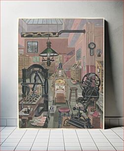 Πίνακας, Print Shop (1870, 1935–1942) by Perkins Harnly